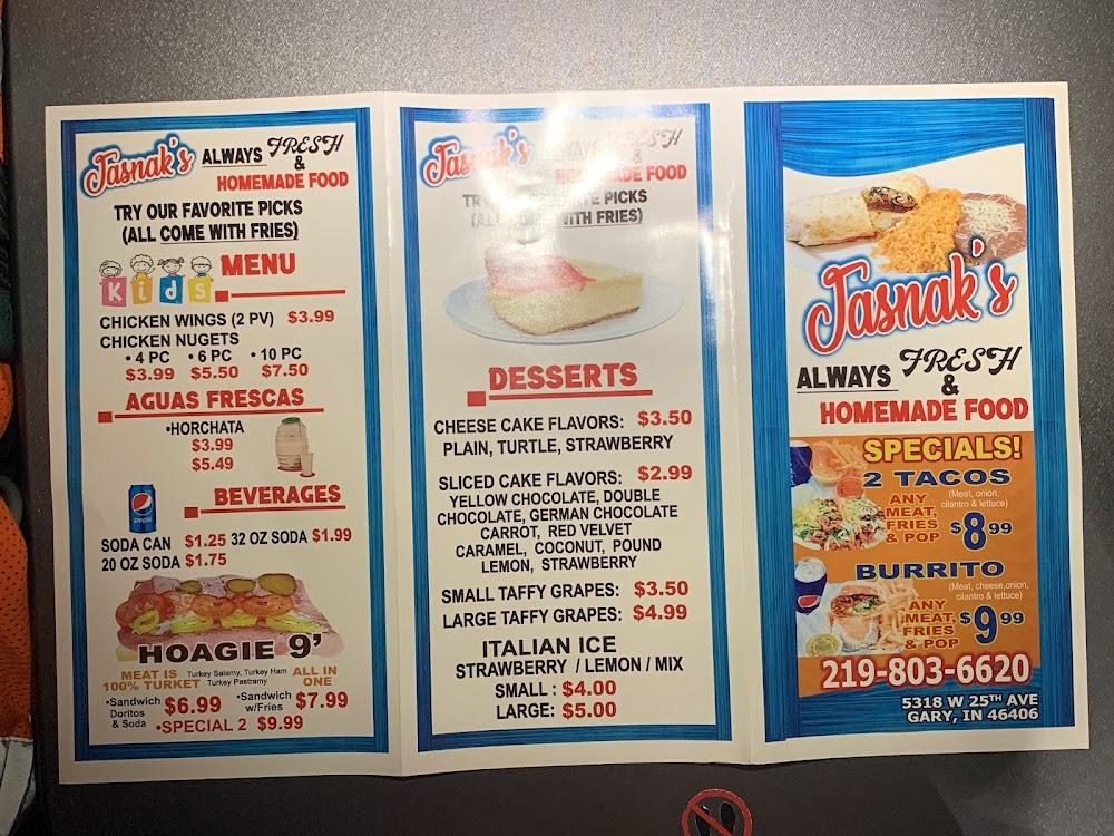 Jasnak’s Menu image 1